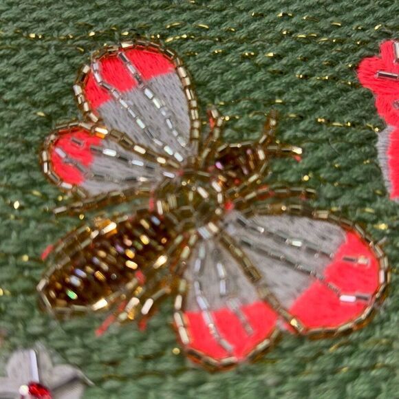 NWT America & Beyond Bee Olive Green bag/purse/wristlet - Picture 4 of 6